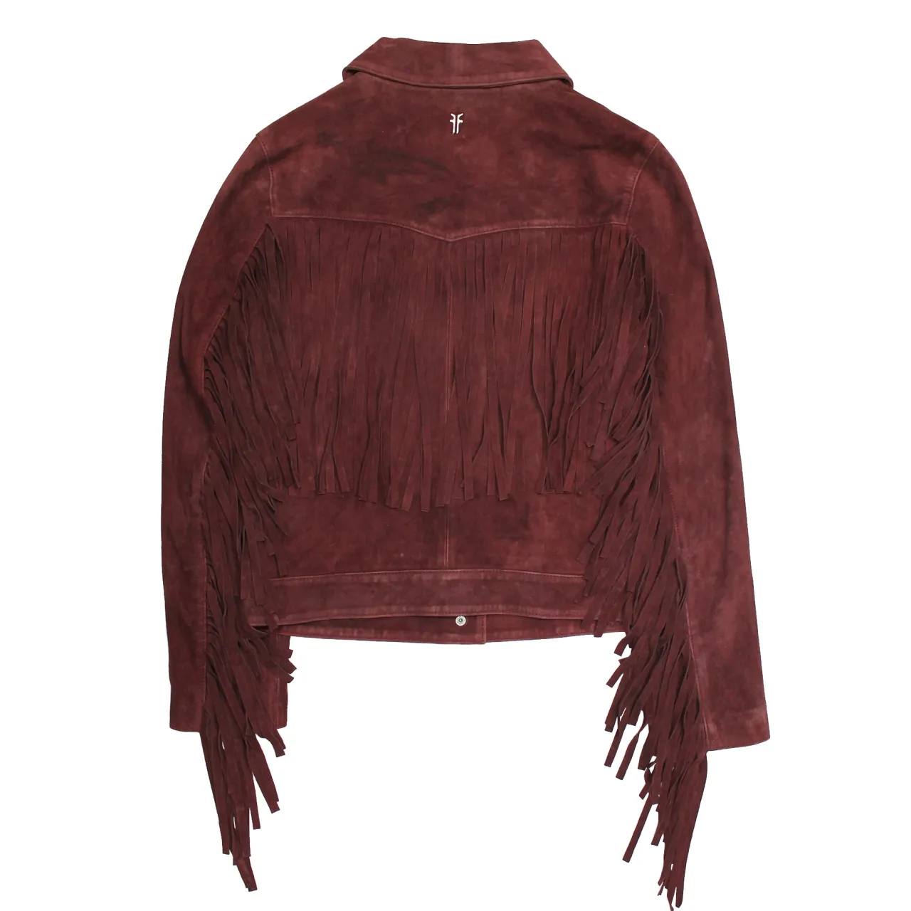 Frye Leather Jackets^Oxblood Fringed Jacket