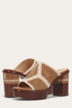 Frye Sandals^Pipa Crochet Platform Sandal