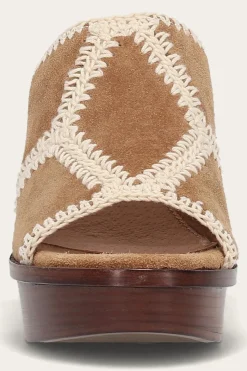 Frye Sandals^Pipa Crochet Platform Sandal