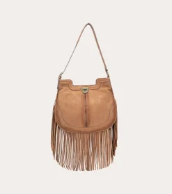 Frye Handbags^Piper Fringe Hobo Cognac
