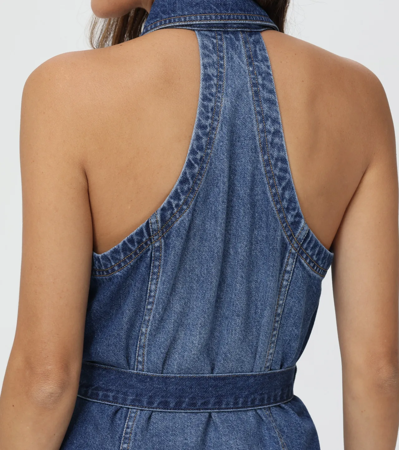 Frye Dresses^Racerback Denim Dress Amari Wash