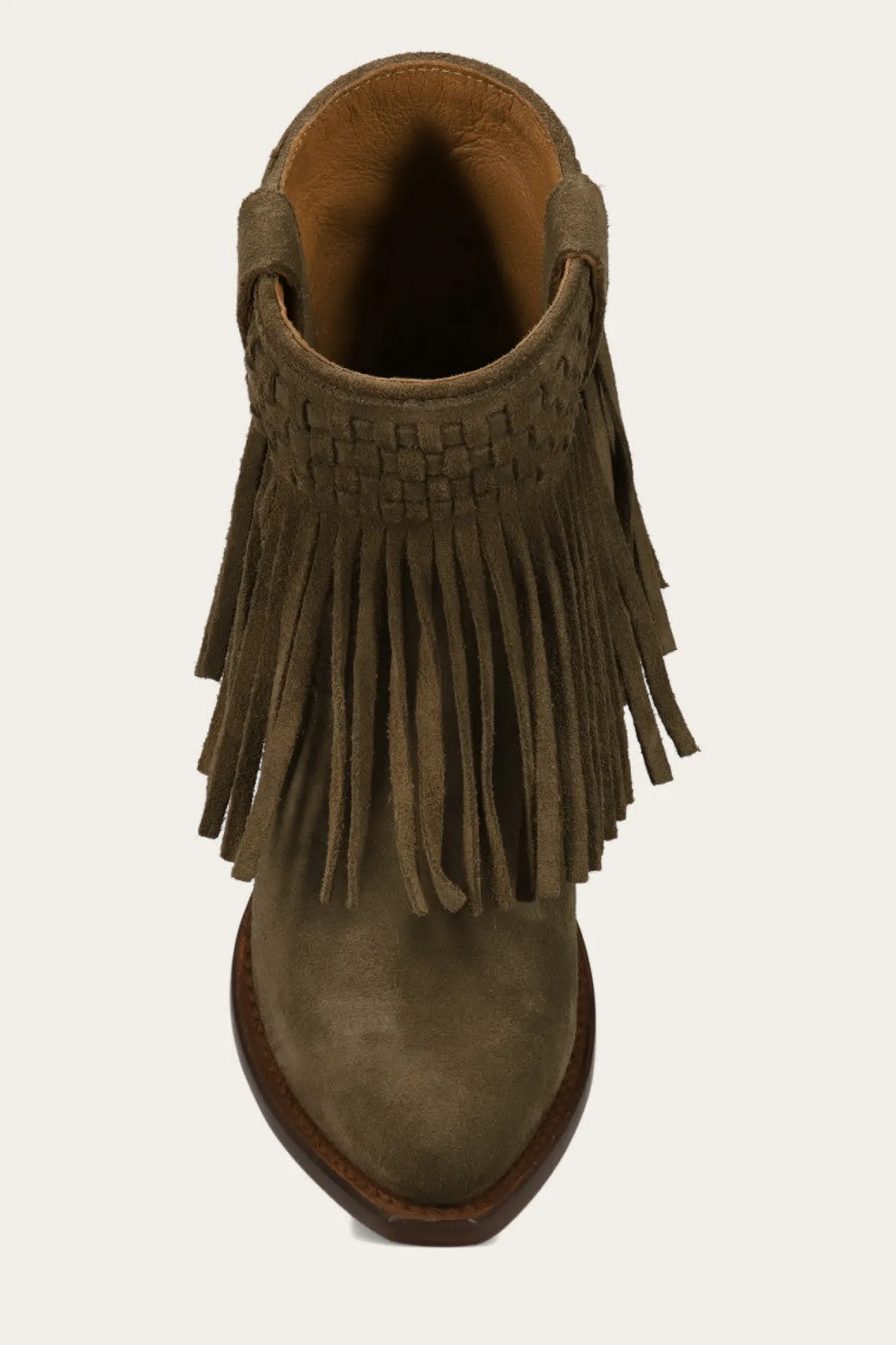 Frye Booties^Sacha Short Fringe Bootie