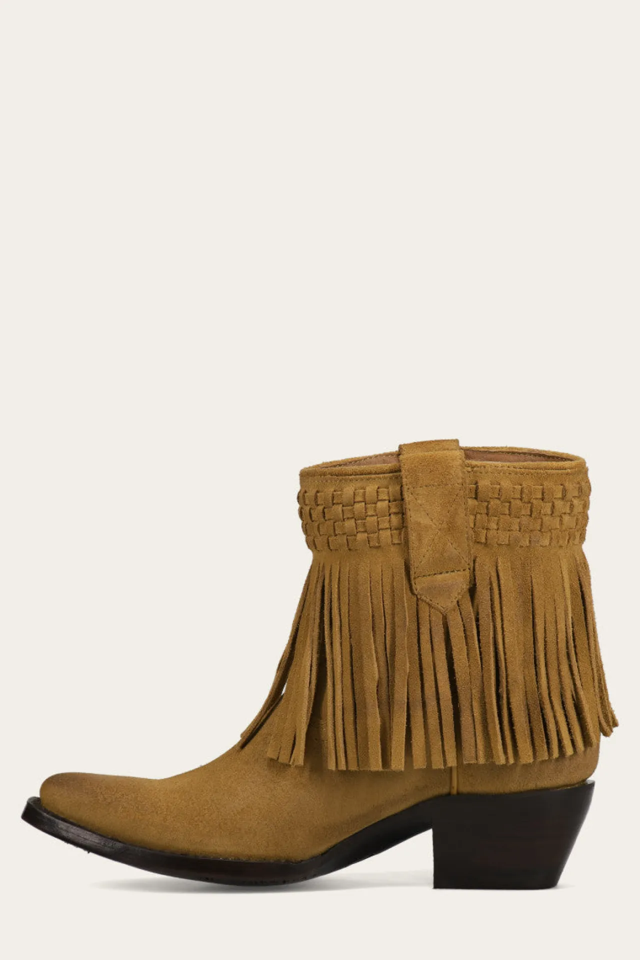 Frye Booties^Sacha Short Fringe Bootie