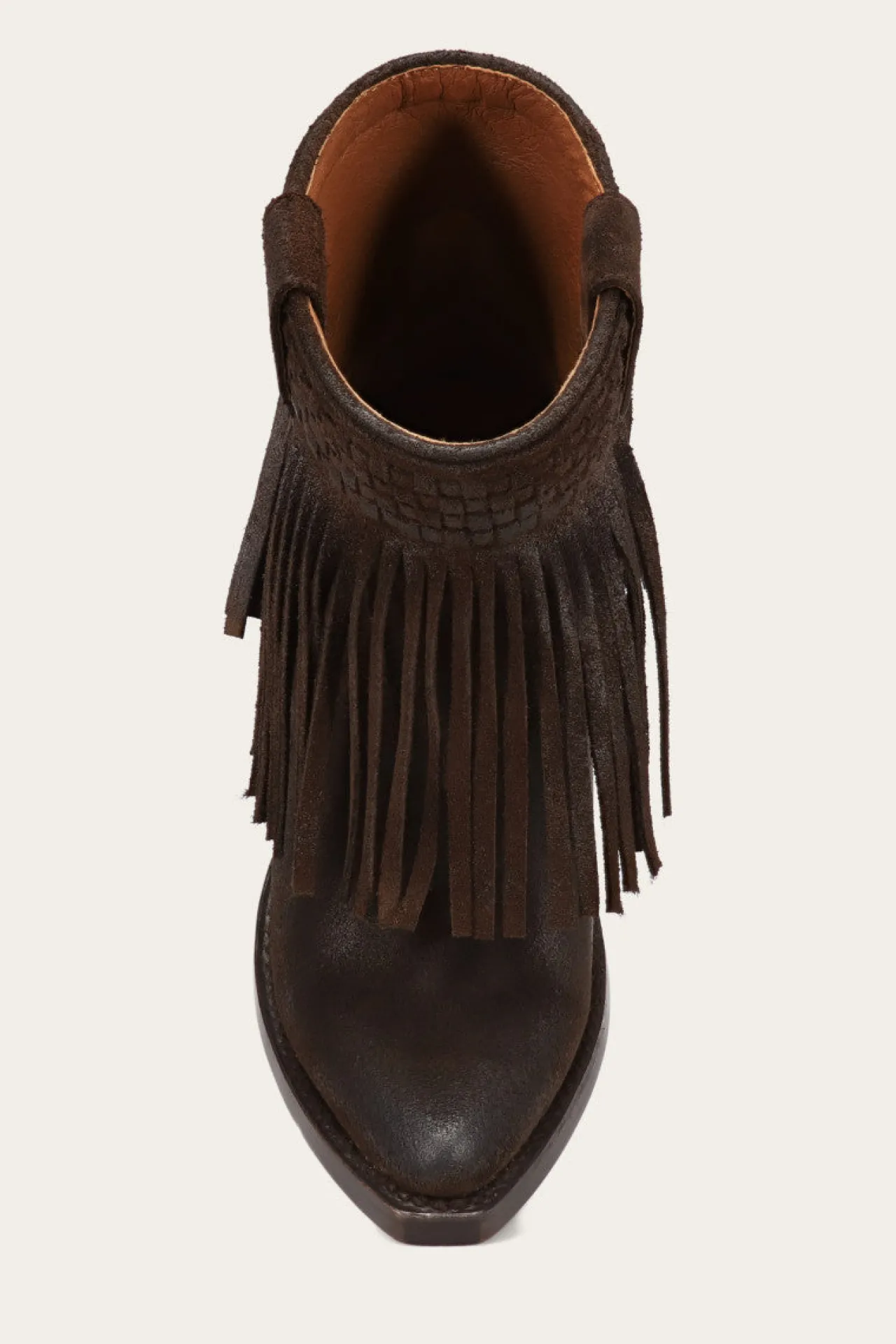 Frye Booties^Sacha Short Fringe Bootie