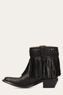 Frye Booties^Sacha Short Fringe Bootie
