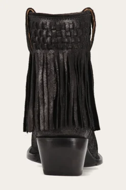Frye Booties^Sacha Short Fringe Bootie