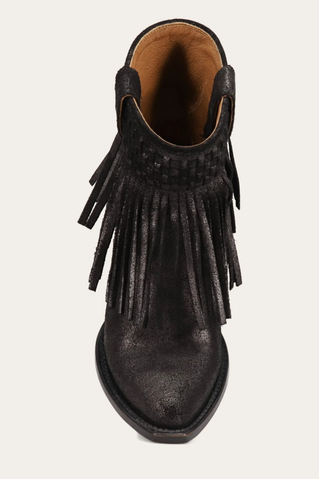 Frye Booties^Sacha Short Fringe Bootie