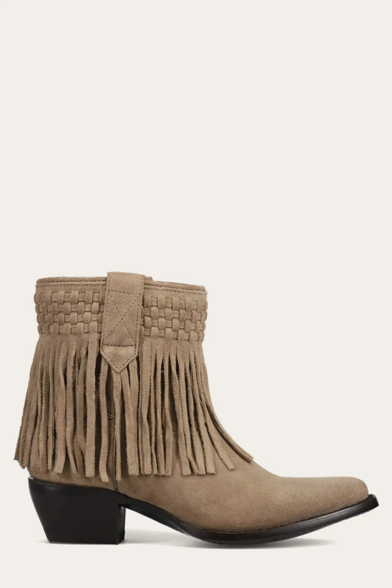 Frye Booties^Sacha Short Fringe Bootie