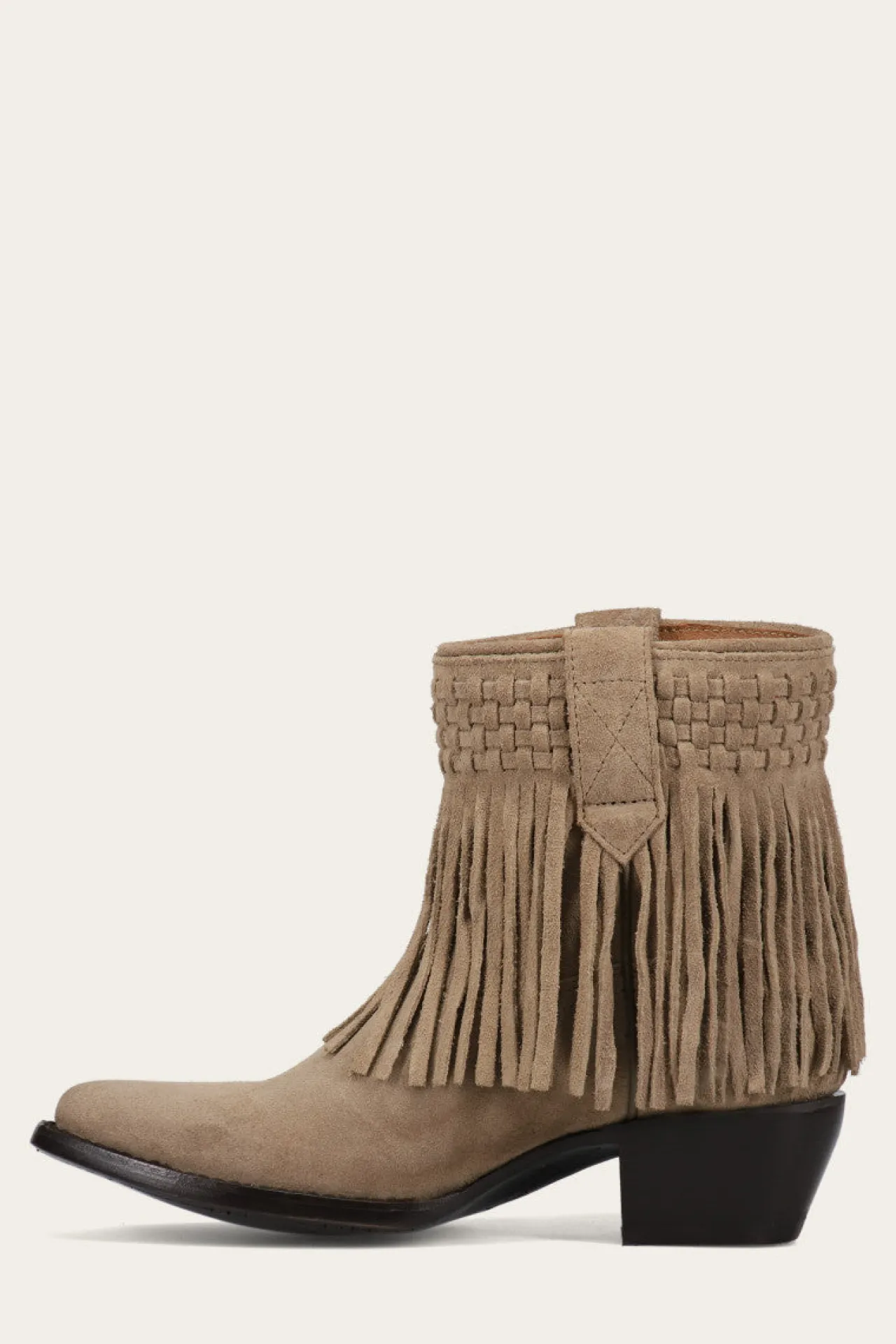 Frye Booties^Sacha Short Fringe Bootie