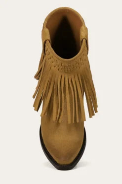 Frye Booties^Sacha Short Fringe Bootie