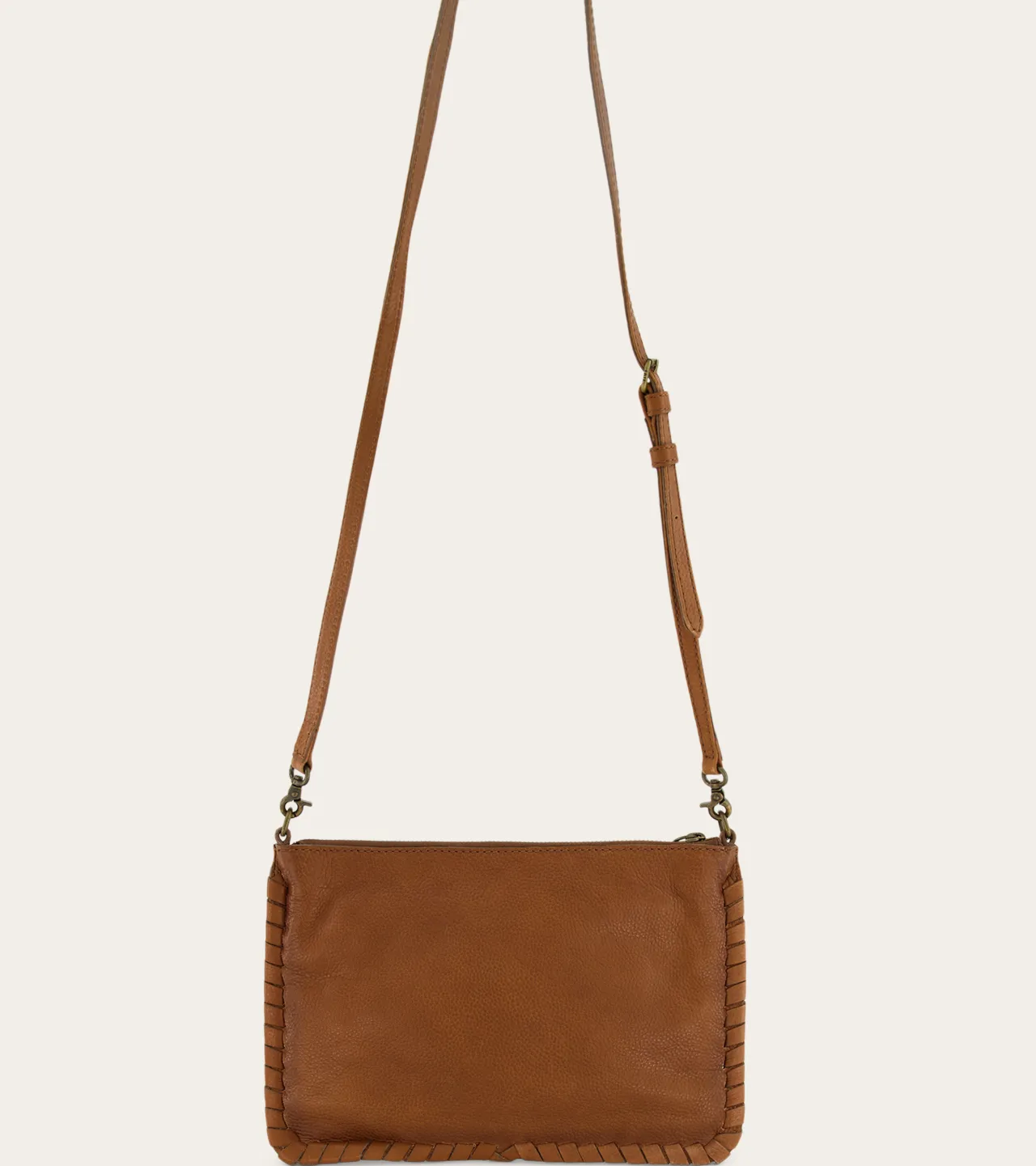Frye Handbags^Sloan Whipstitch Wristlet Pouch COGNAC