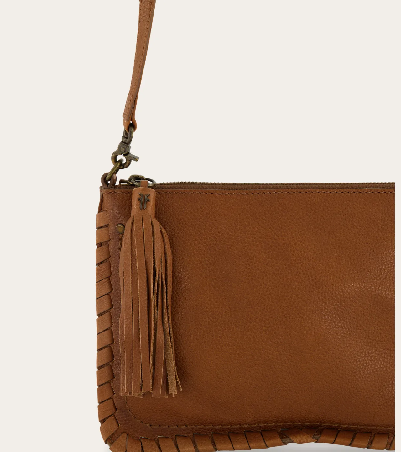 Frye Handbags^Sloan Whipstitch Wristlet Pouch COGNAC