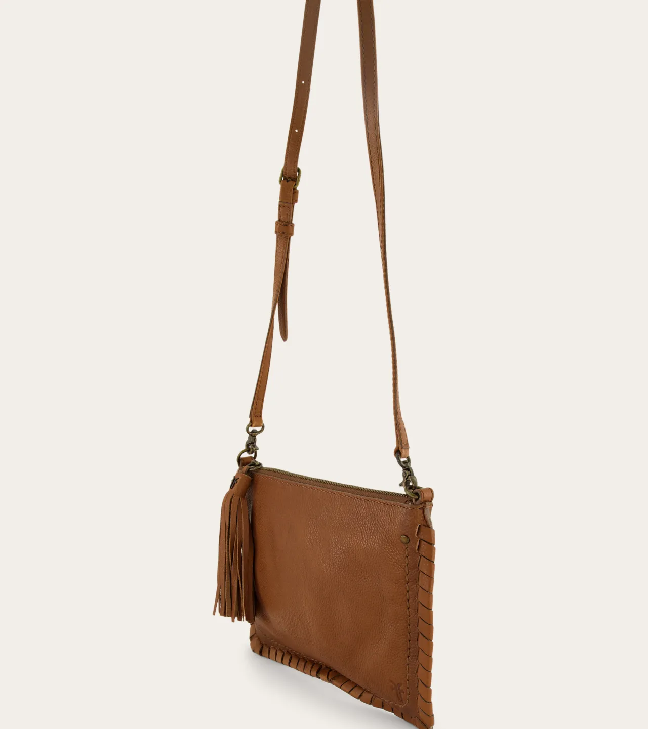 Frye Handbags^Sloan Whipstitch Wristlet Pouch COGNAC