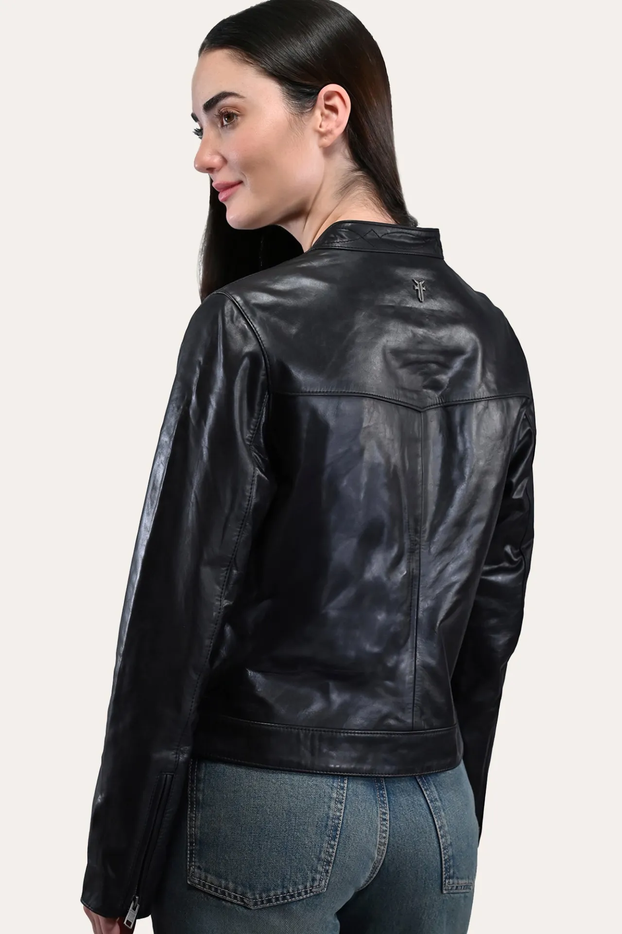 Frye Leather Jackets^Tobacco Cafe Racer Jacket
