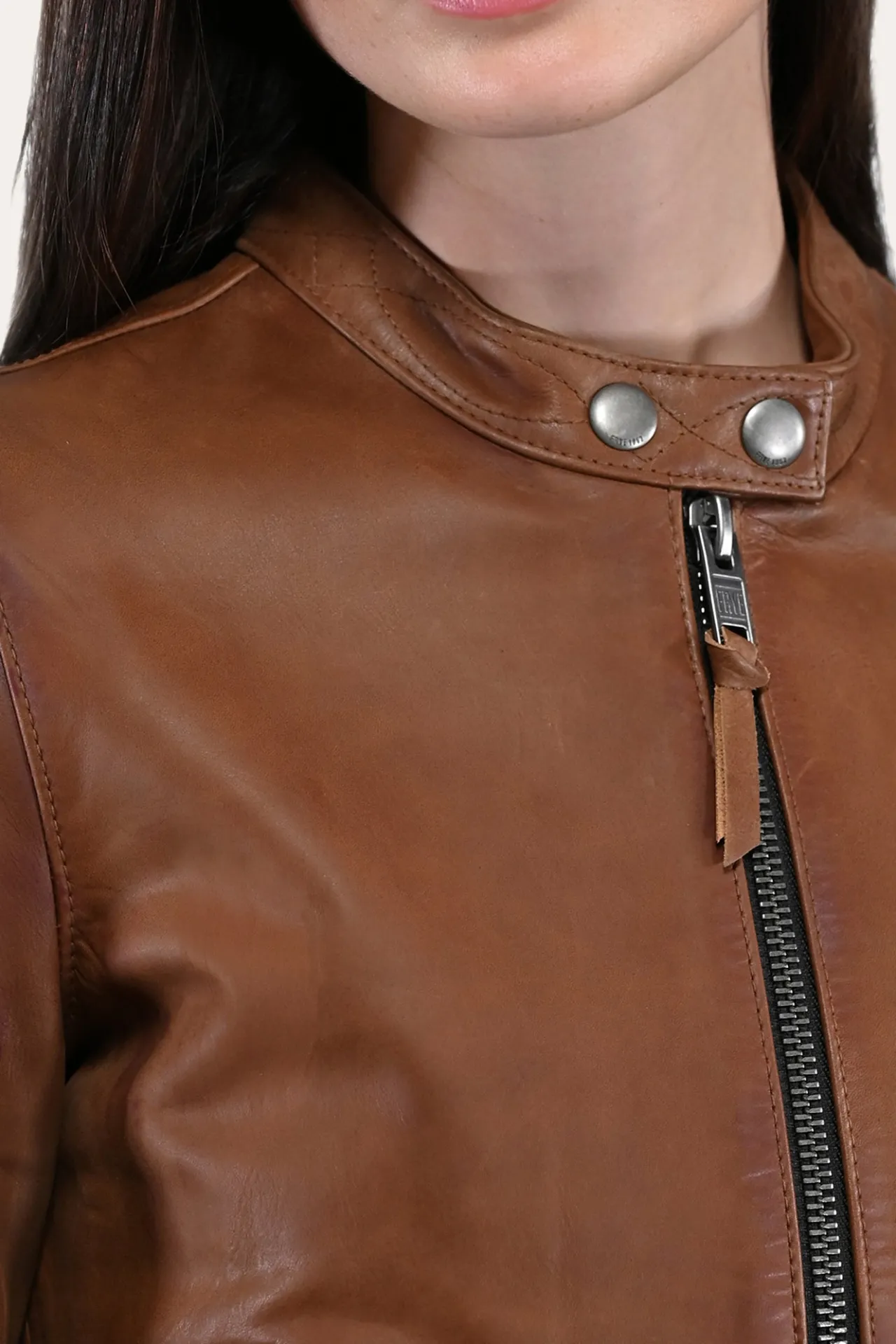 Frye Leather Jackets^Tobacco Cafe Racer Jacket