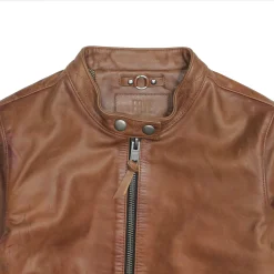 Frye Leather Jackets^Tobacco Cafe Racer Jacket