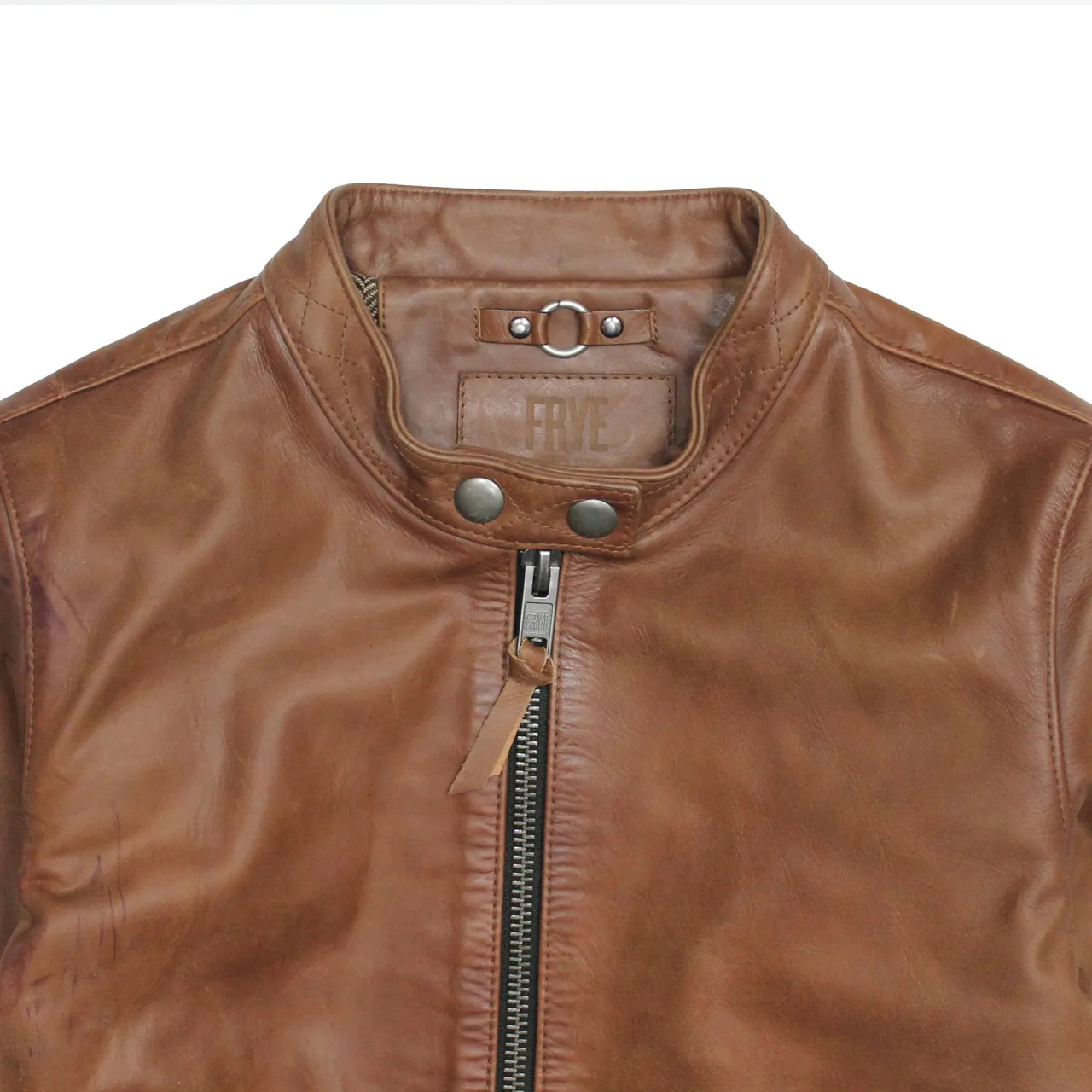 Frye Leather Jackets^Tobacco Cafe Racer Jacket