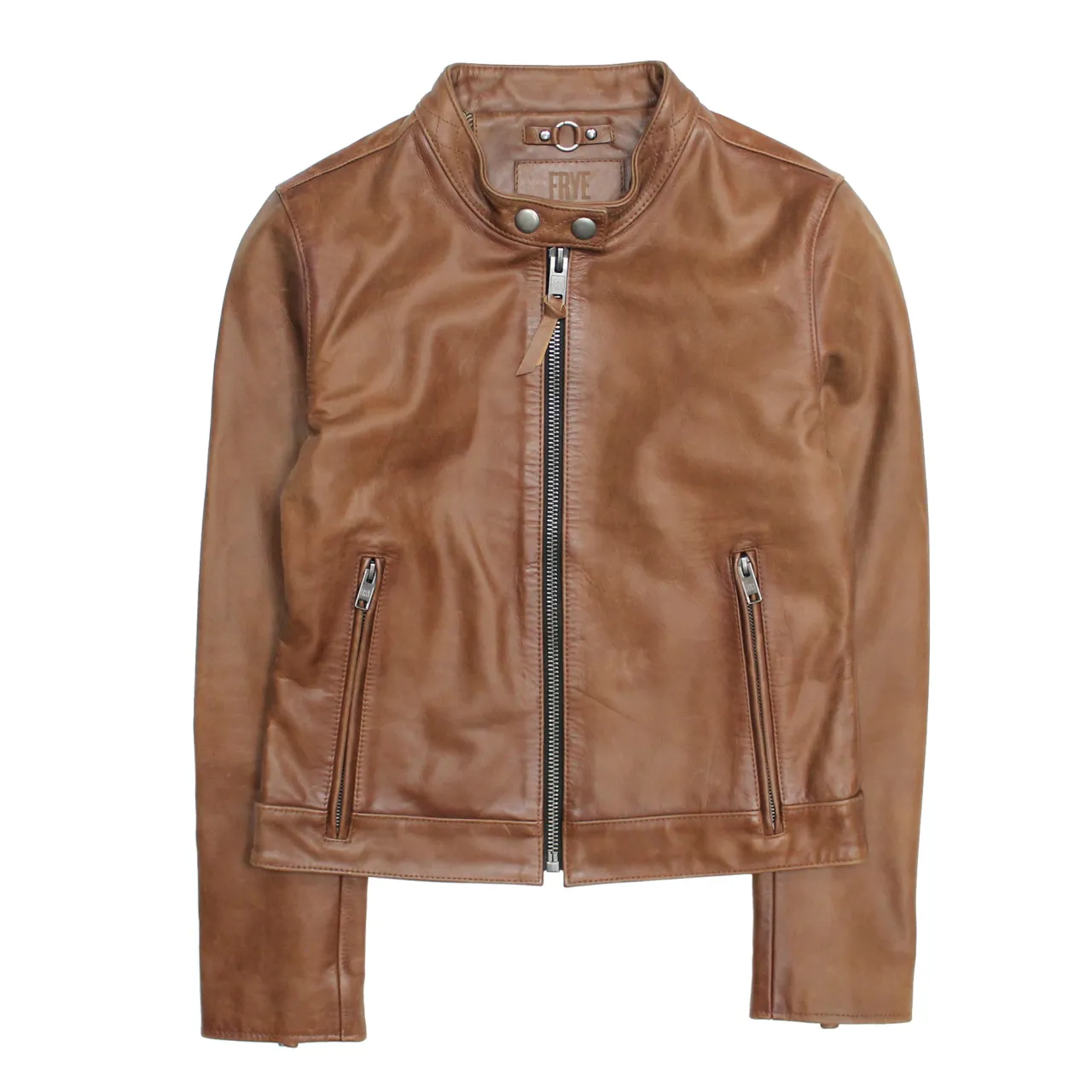 Frye Leather Jackets^Tobacco Cafe Racer Jacket