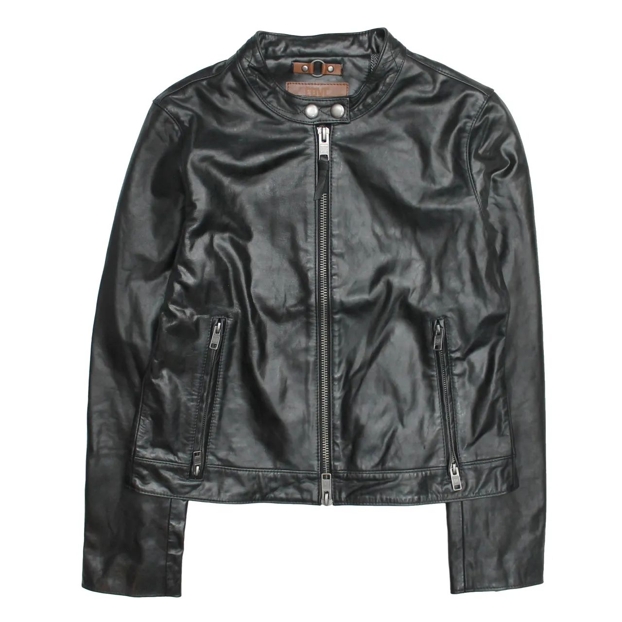 Frye Leather Jackets^Tobacco Cafe Racer Jacket