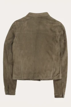 Frye Leather Jackets^Versatile Biker-racer Leather Jacket Taupe